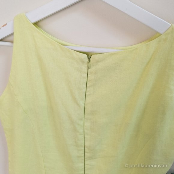Tropic of Linen Linen Shift Dress *NWT* โ Lime Green (US 10) - Picture 11 of 12